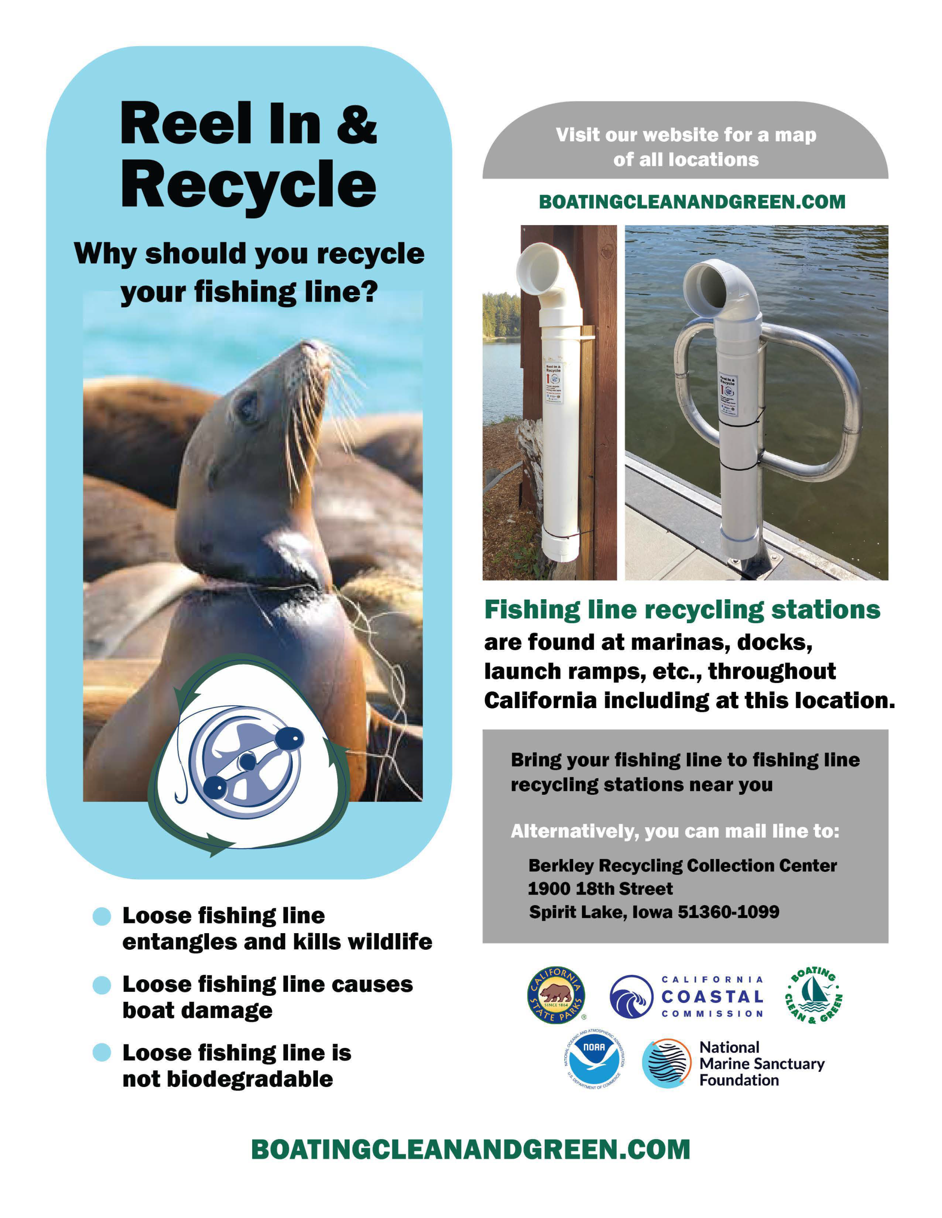 New Fishing Line Recycling Station Flyer