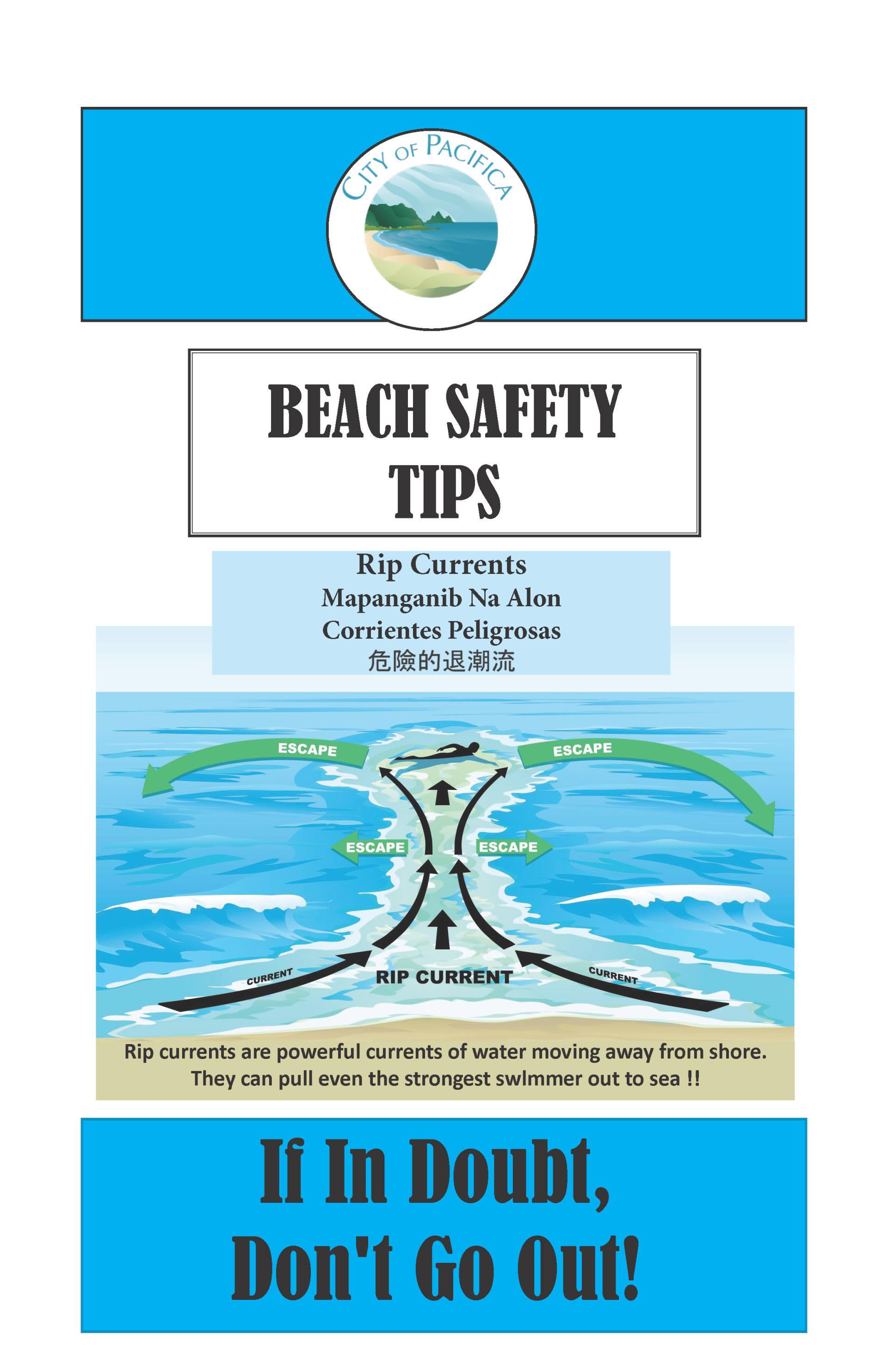 Beach Safety Tips Flyer