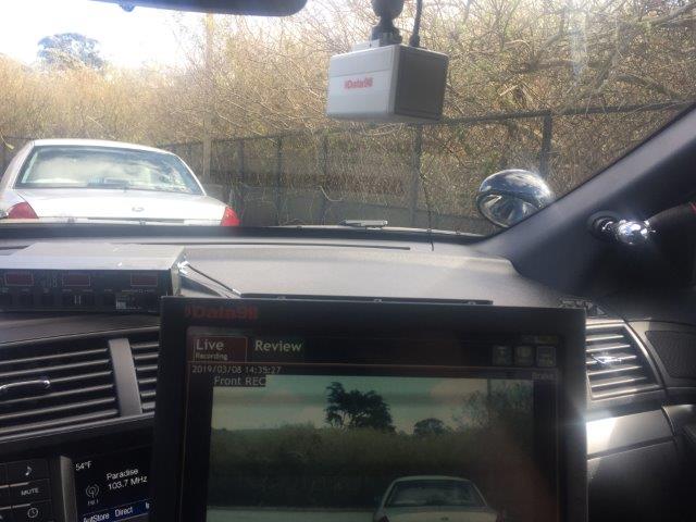 Screen in Police Car
